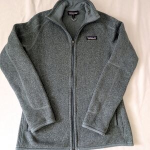 Patagonia zip up sweater teal